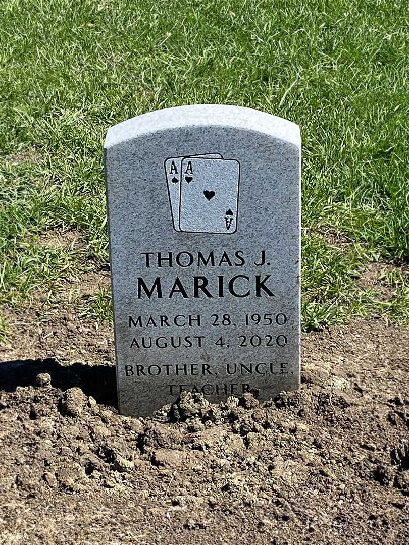 Thomas J. Marick's grave. Photo 1