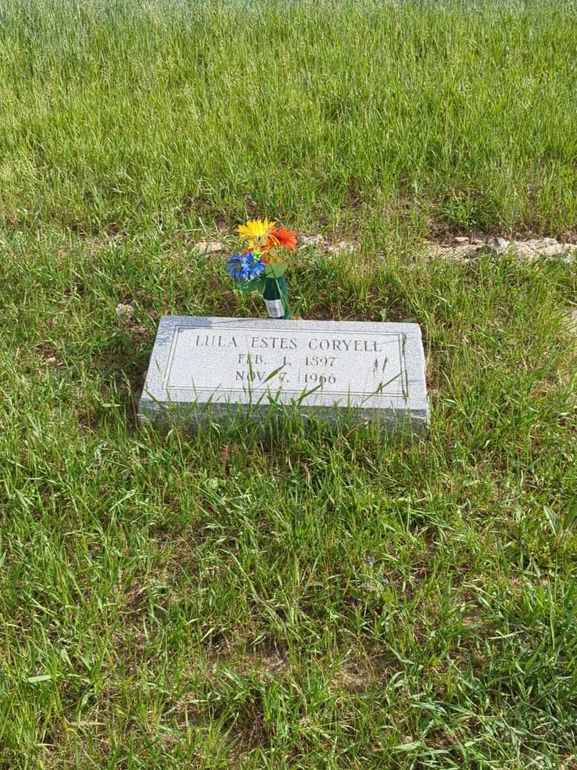 Lula Estes Coryell's grave. Photo 2