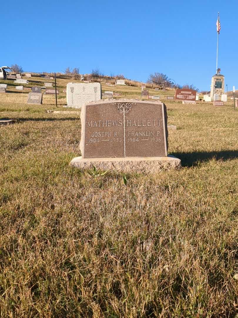 Franklin P. Hallett's grave. Photo 2