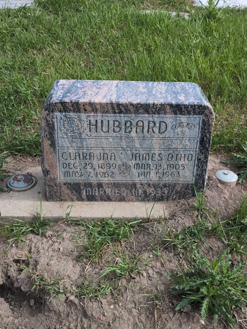 Clara Ina Hubbard's grave. Photo 3