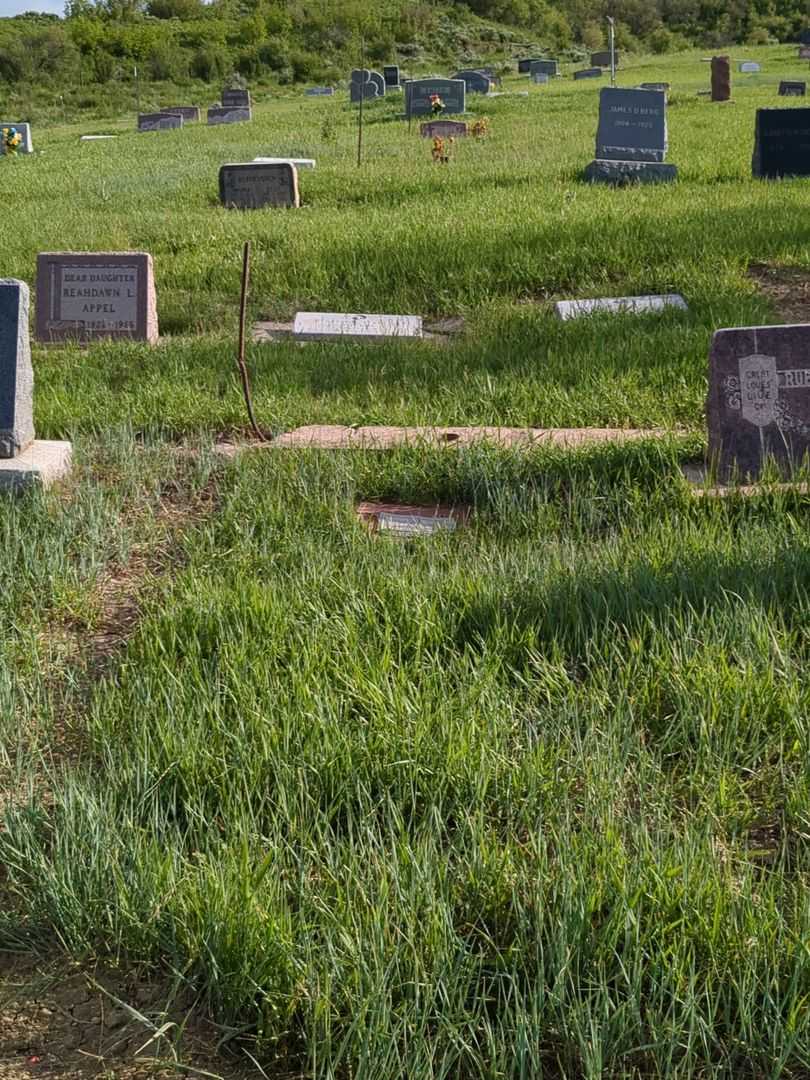 Clara Luren Copley's grave. Photo 2
