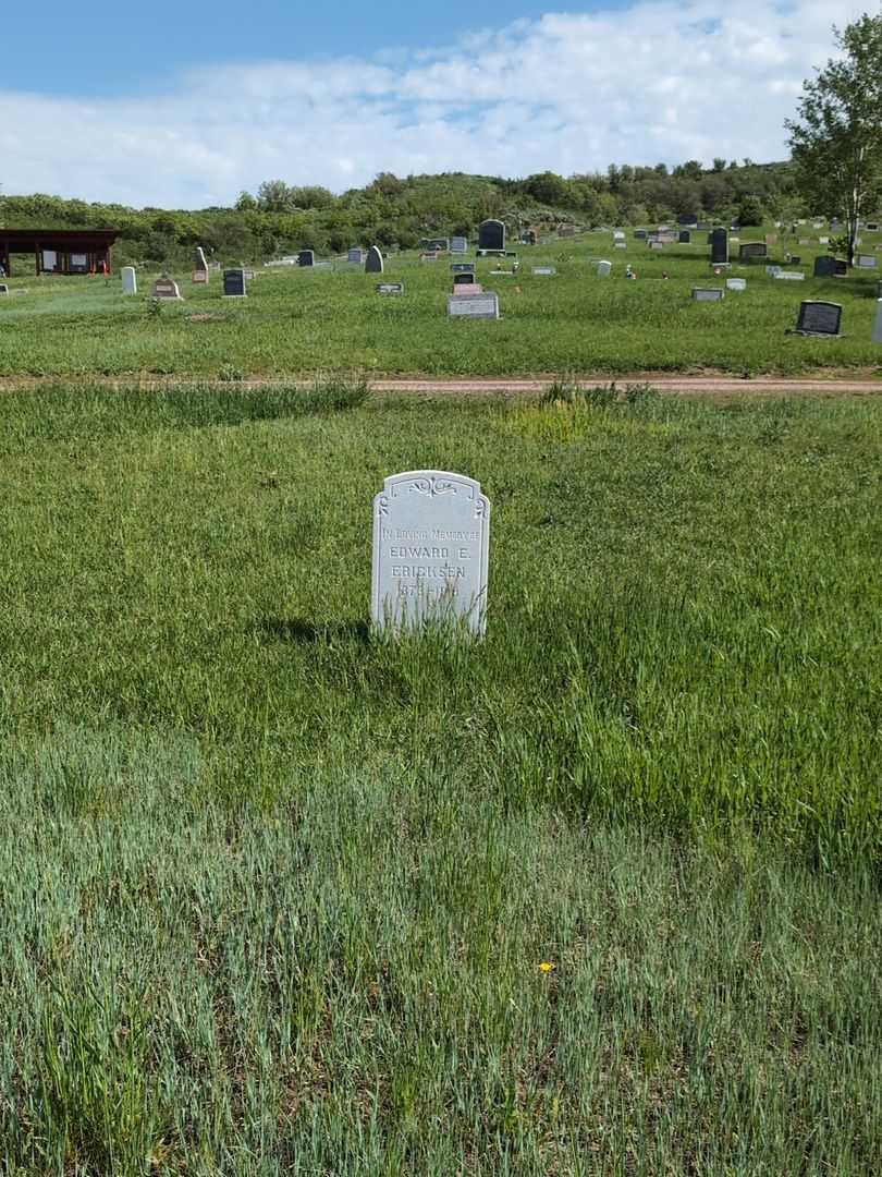 Edward E. Ericksen's grave. Photo 2