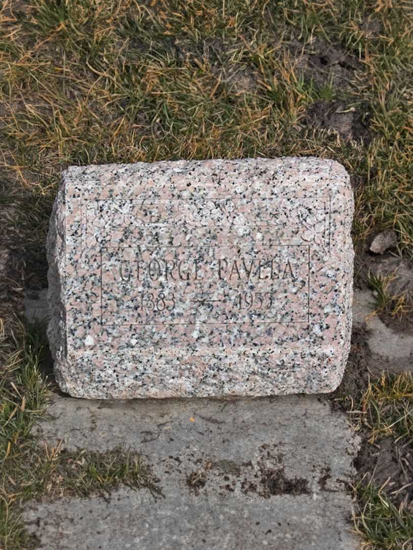 George Pavela's grave. Photo 2