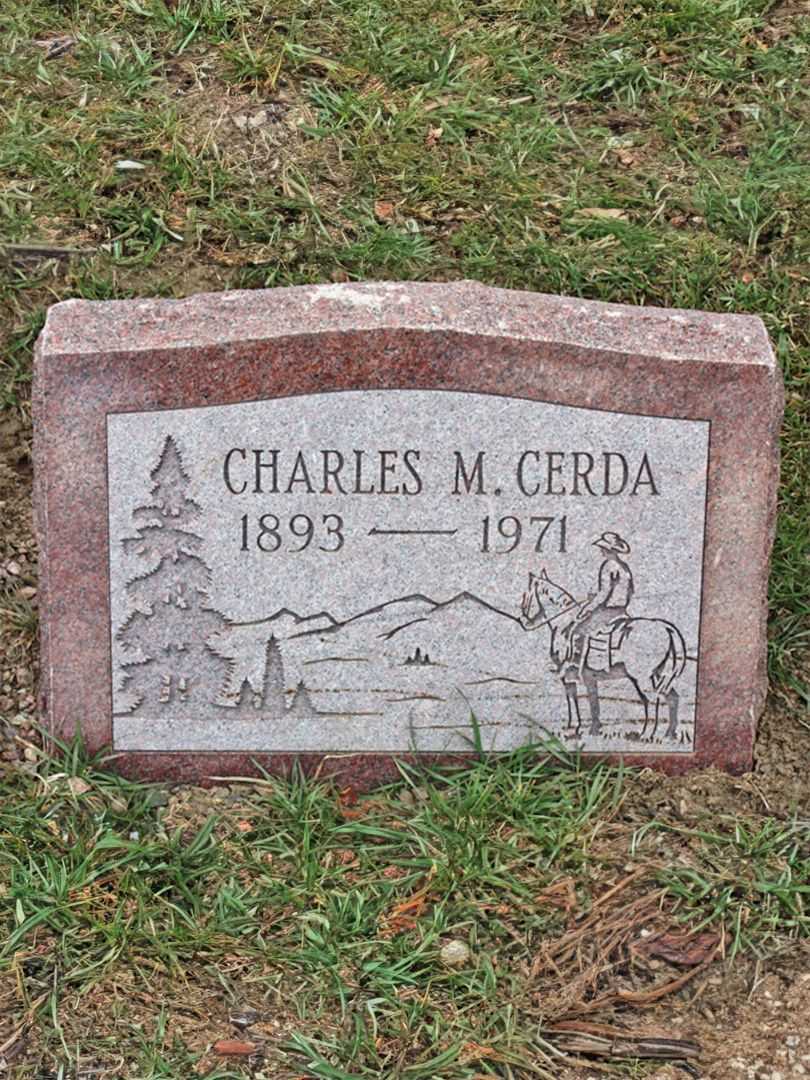 Charles M. Cerda's grave. Photo 2