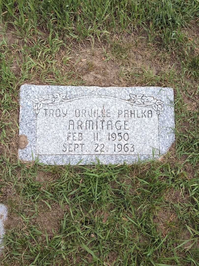 Troy Orville Pahlka Armitage's grave. Photo 5